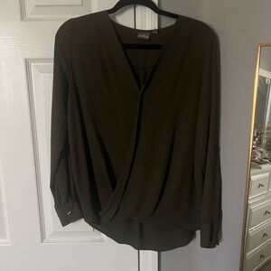 Olive green blouse